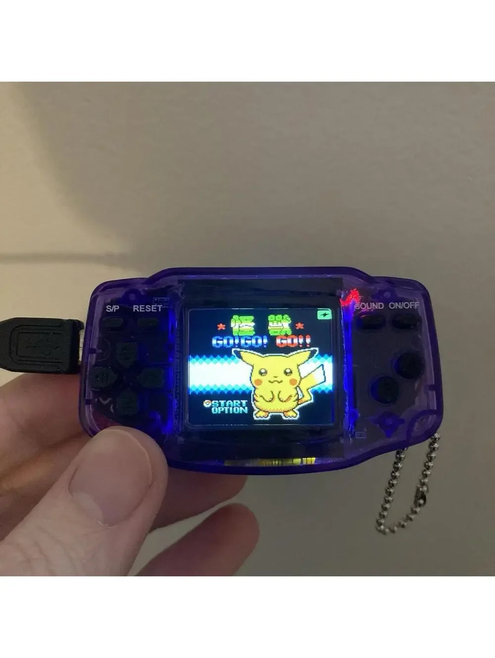 Nintendo Game Box Mini Gaming Console esp32 Purple Clear